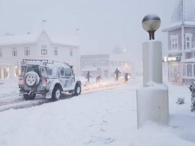 Illfært innanbæjar á Akureyri