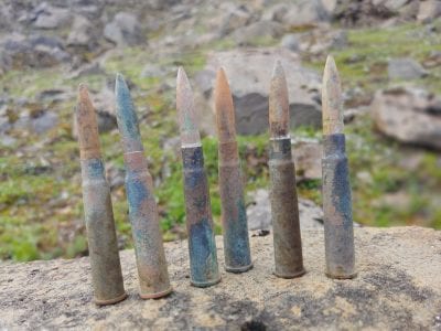 Fleiri byssukúlur frá setuliðinu finnast í Hlíðarfjalli