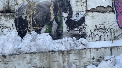 Vilja varðveita vegglistaverk Margeirs