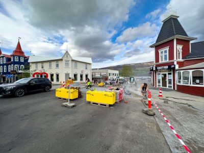 Takmarkanir á umferð við Kaupvangstorg næstu vikurnar