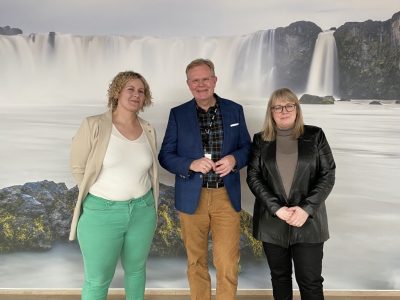 Goðafoss rennur um nýja heilsugæslu 