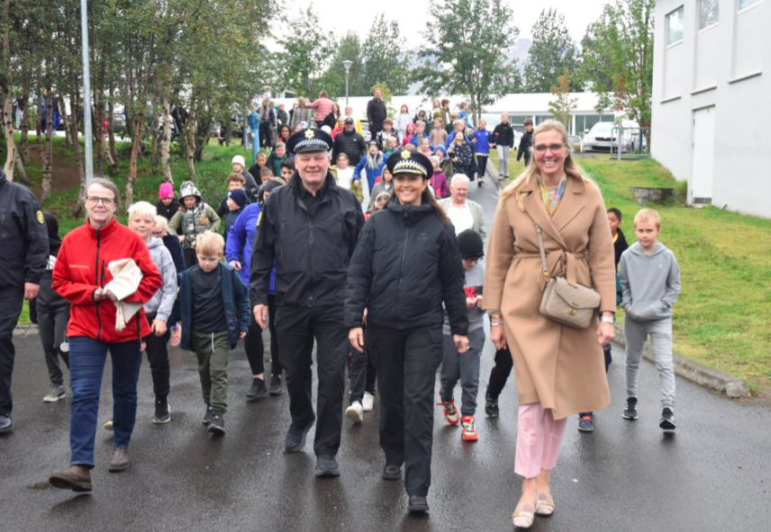 Allir gunnskólar Akureyrar taka þátt í Göngum í skólann 2024