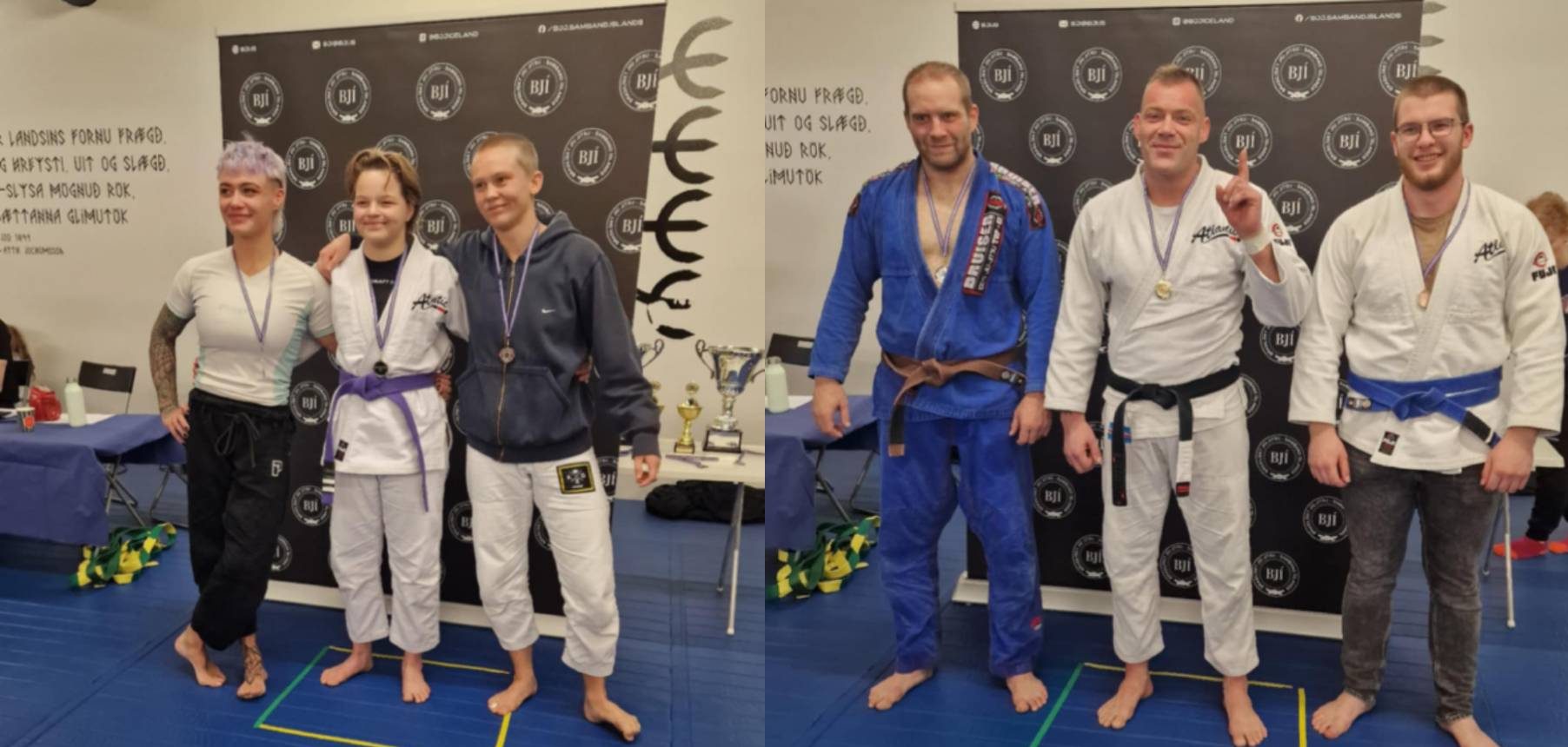 Íslandsmeistaramót í BJJ – Helmingur keppenda Atlantic snúa heim sem Íslandsmeistarar