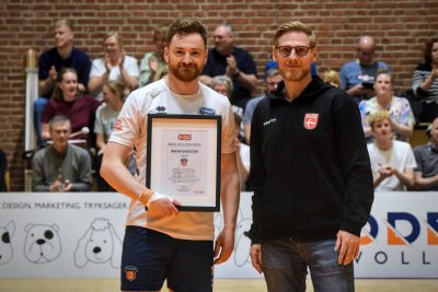 Ævarr Danmerkurmeistari og besti libero tímabilsins
