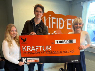 MA-ingar styrktu Kraft um rúma milljón
